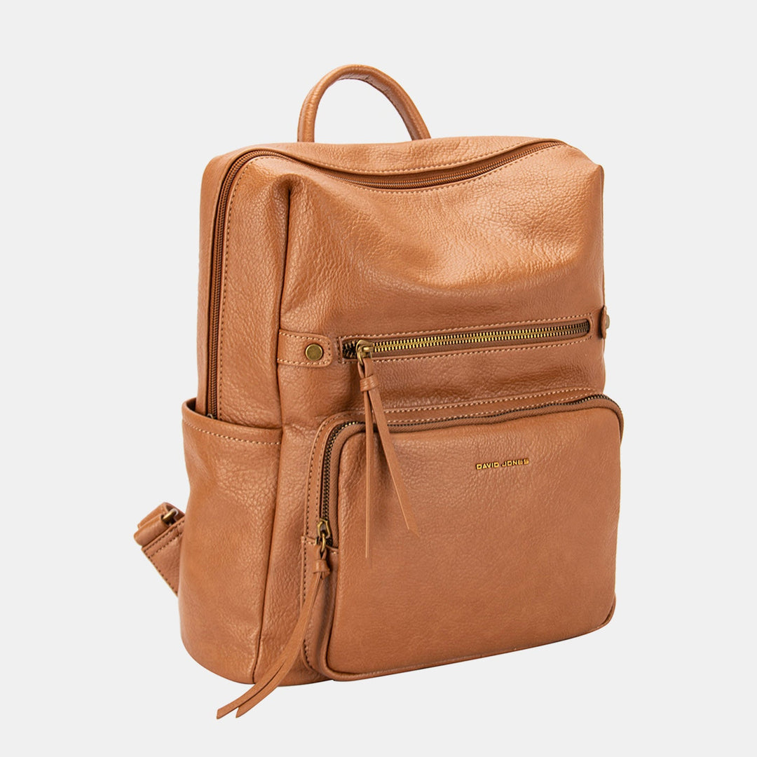 David Jones PU Leather Backpack Bag-1