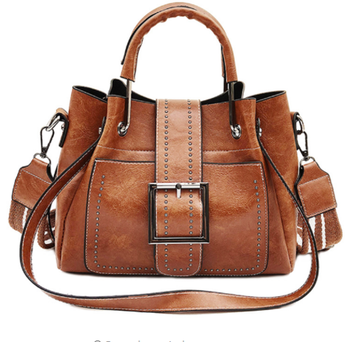 High Quality Large PU Leather Messenger Bag For Women