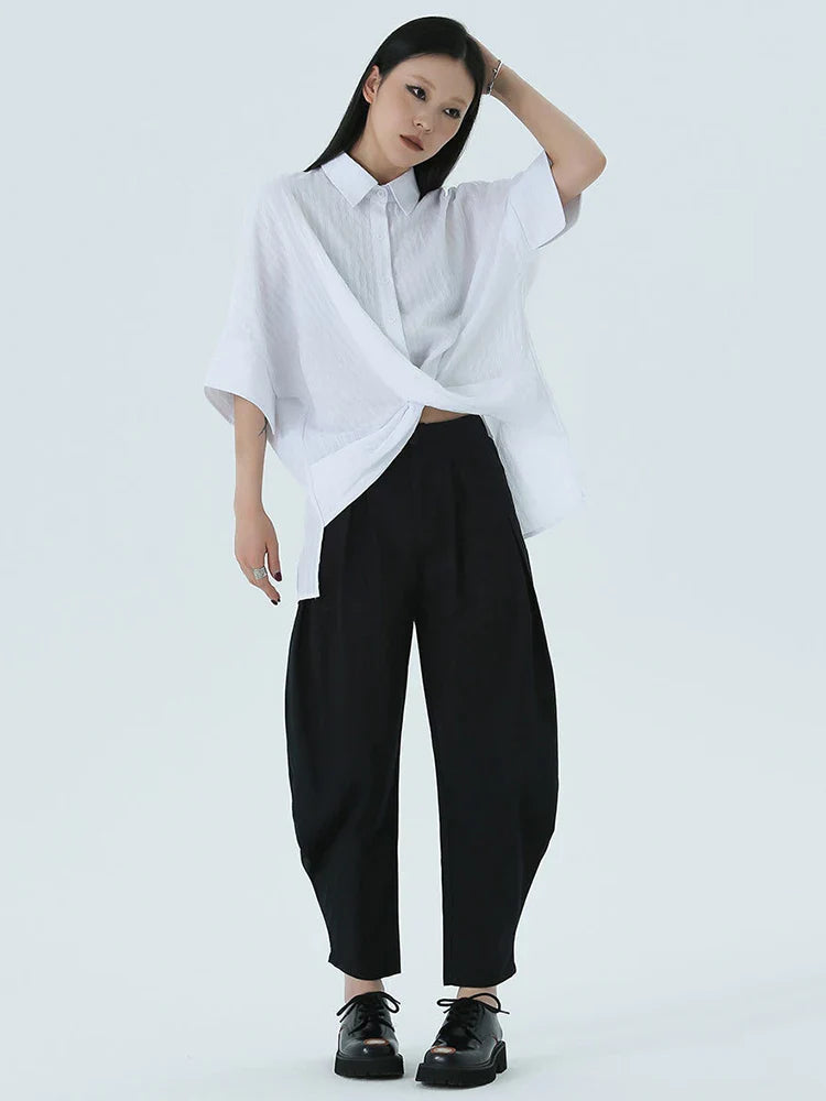 Marga Short Sleeve Blouse - White