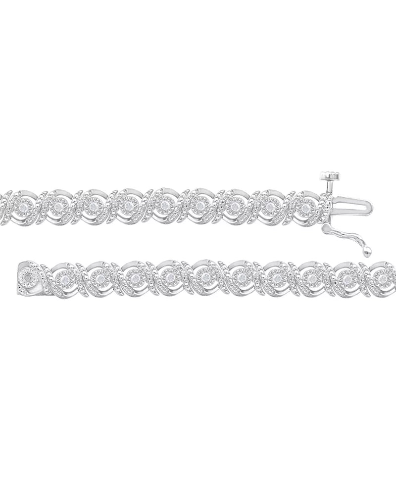 Diamond Swirl Tennis Bracelet (1/2 Ct. T.W.)