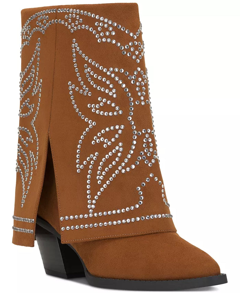 Women'S Jadiza Fold-Over Cuffed Cowboy Boots, Created for Macy'S