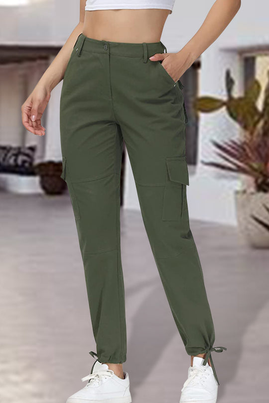 Full Size High Waist Pants with Pockets