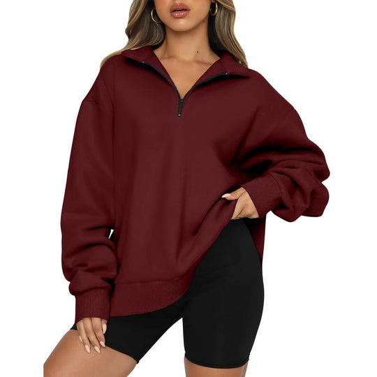 BTFBM Women'S Y2K Quarter Zip Sweatshirt 2024 Oversized Casual Long Sleeve Workout Pullover