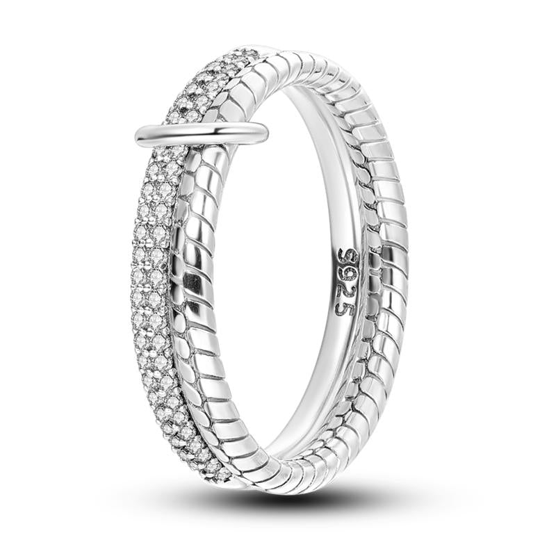 MULA Contemporary Geometric Rings Collection - 925 Silver with Bold Geometric Designs for Women, Perfect for Everyday Wear