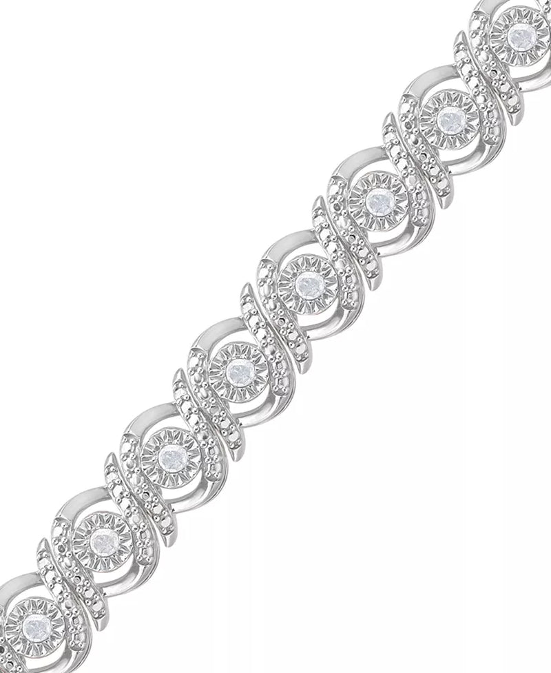 Diamond Swirl Tennis Bracelet (1/2 Ct. T.W.)