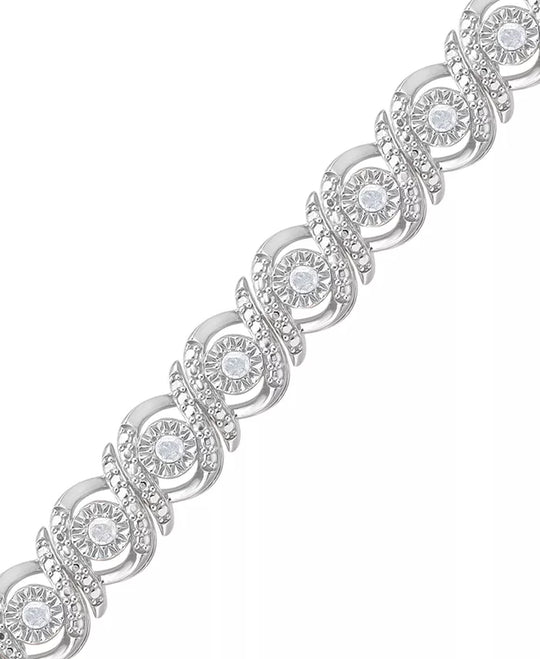 Diamond Swirl Tennis Bracelet (1/2 Ct. T.W.)