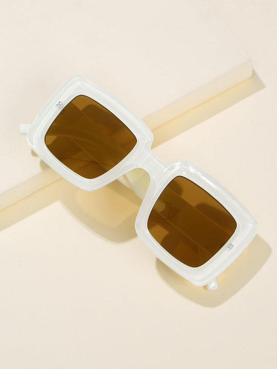 A Fashionista's Stunning Square Sunglasses