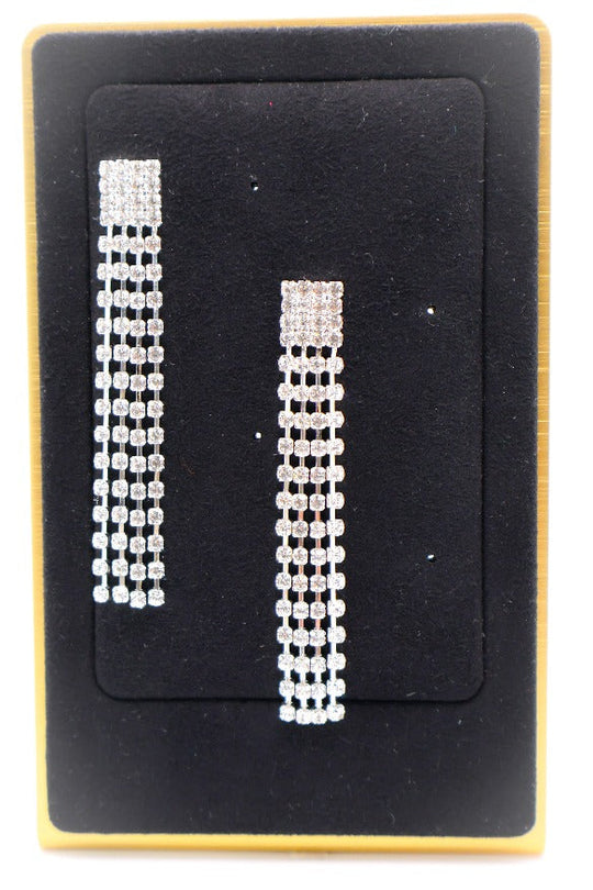 Dazzling Cascade Diamond Earrings-3