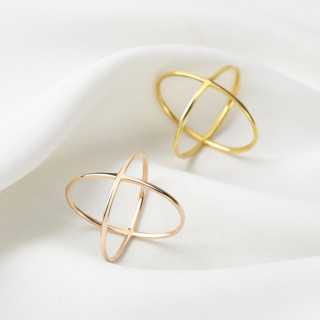 Criss Cross Ring X Cross Ring Minimal Ring