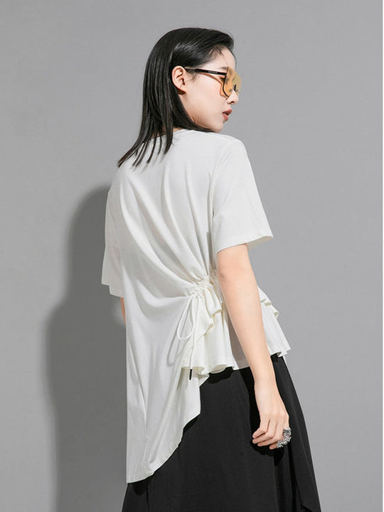 Sween Drawstring Shirt - White