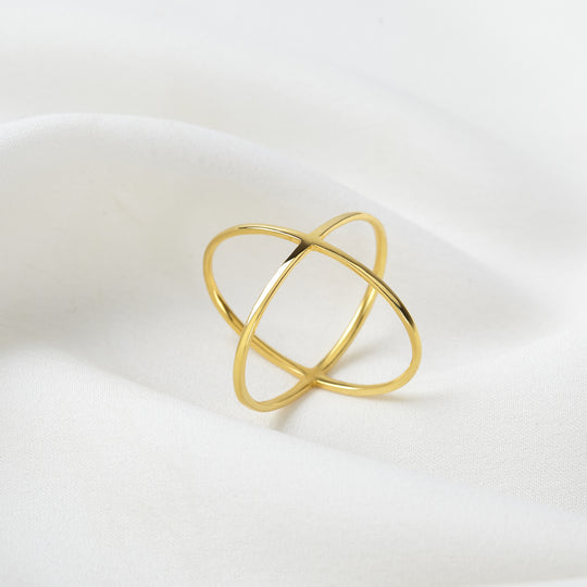 Criss Cross Ring X Cross Ring Minimal Ring