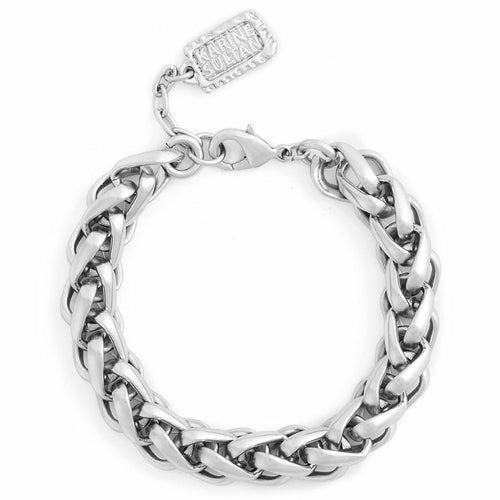 Braided link bracelet