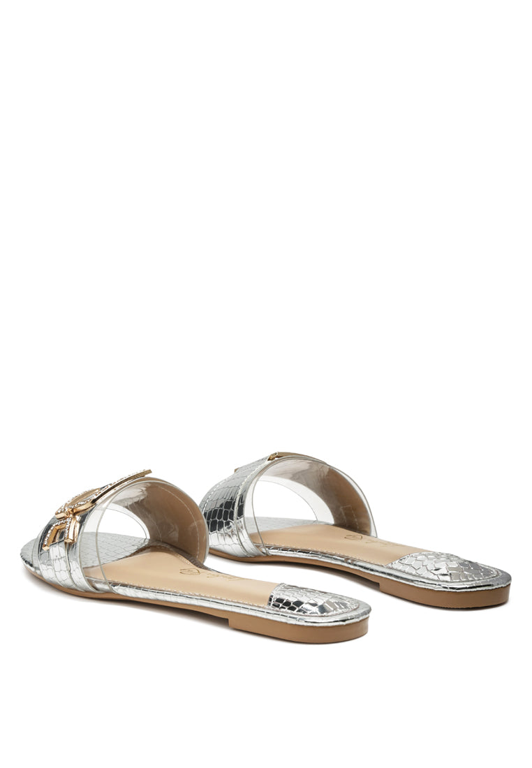 brillo jewel croc flats