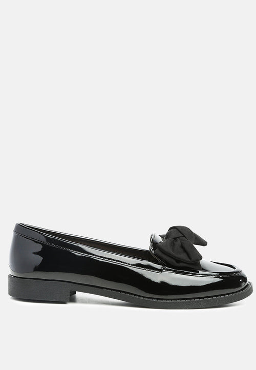 bowberry bow-tie patent loafers