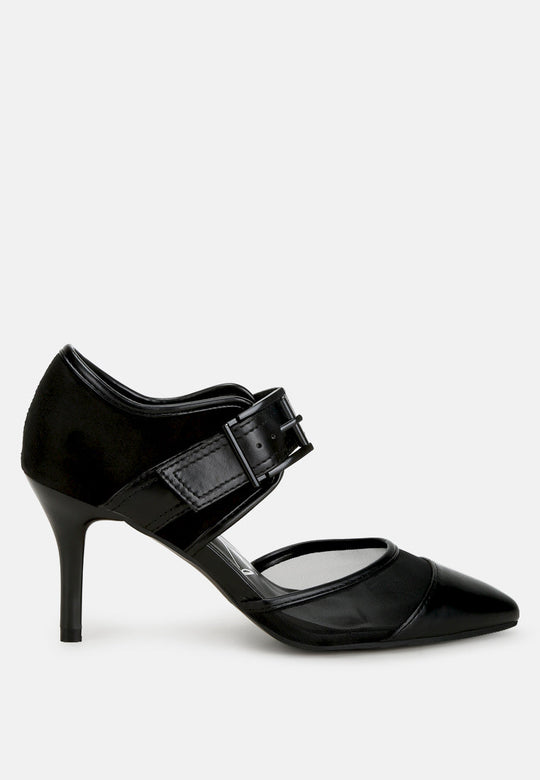 Aneri Buckle Detail Pump Sandals-6