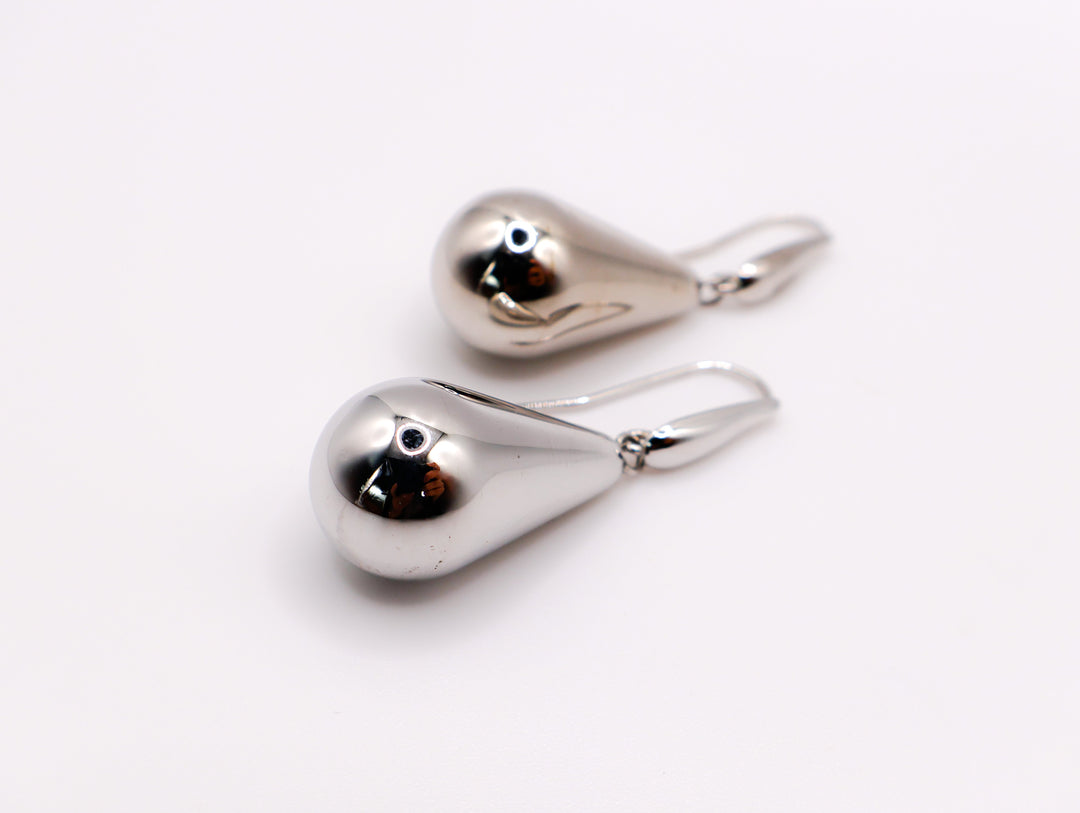 Sterling Silver Raindrop Elegance Earrings-3