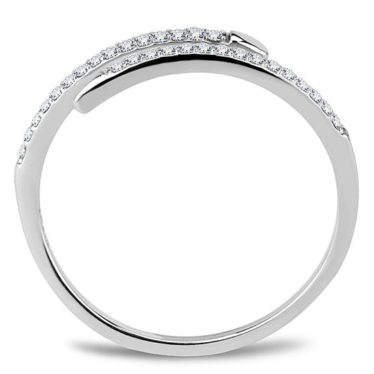 Women Stainless Steel Cubic Zirconia Rings DA044