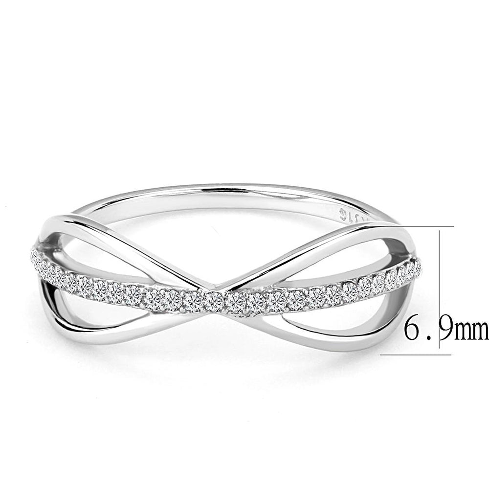 Women Stainless Steel Cubic Zirconia Rings DA046