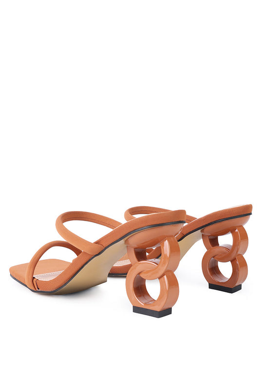 downtown double strap fantasy heel sandals