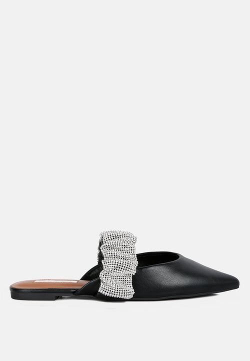 hemessen diamante strap flat mules