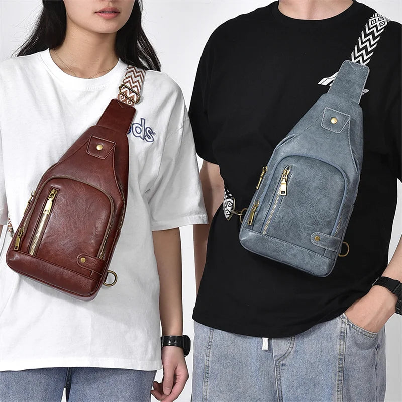 Couple Chest Bag Fashion Versatile Summer Crossbody Bags For Men Women