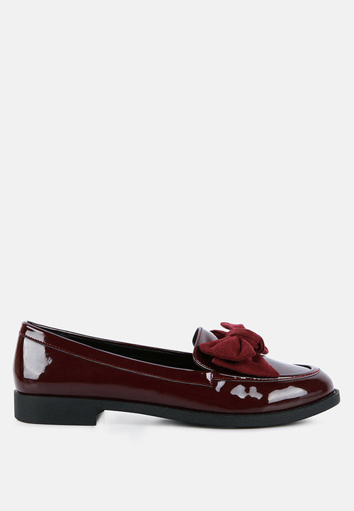 bowberry bow-tie patent loafers