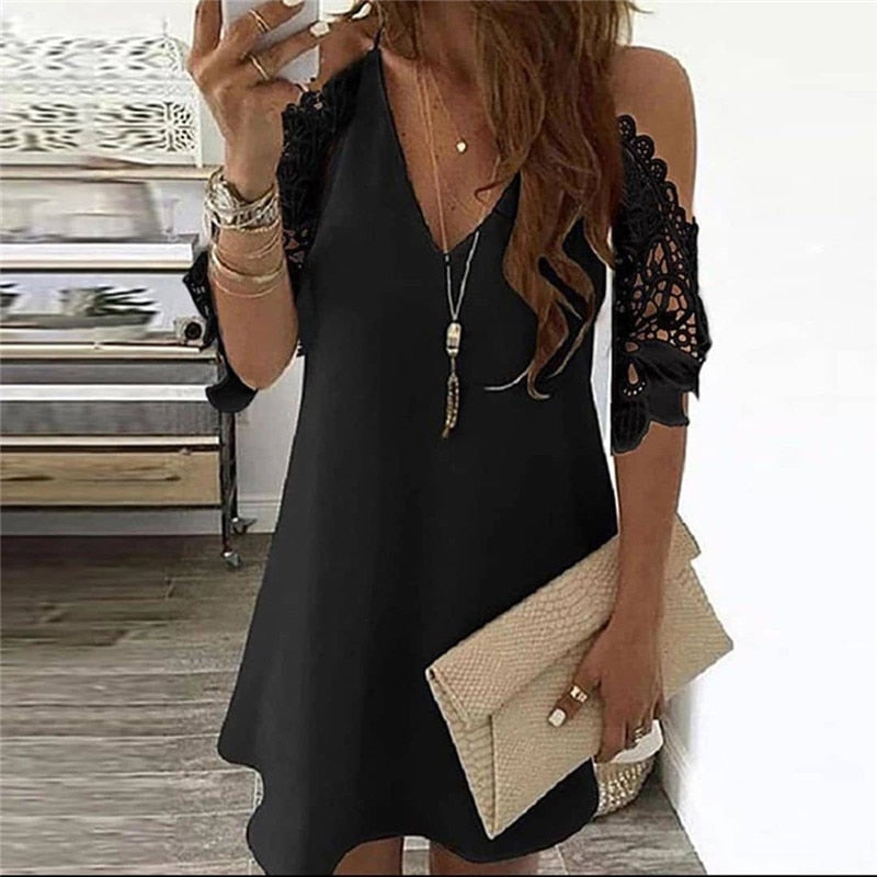Dress Vintage Floral Printed Dresses Women Casual Off Shoulder Half