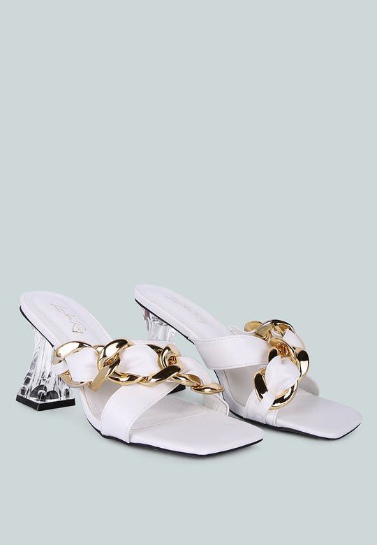 Wandy Link Chain Embellished Sandals-1