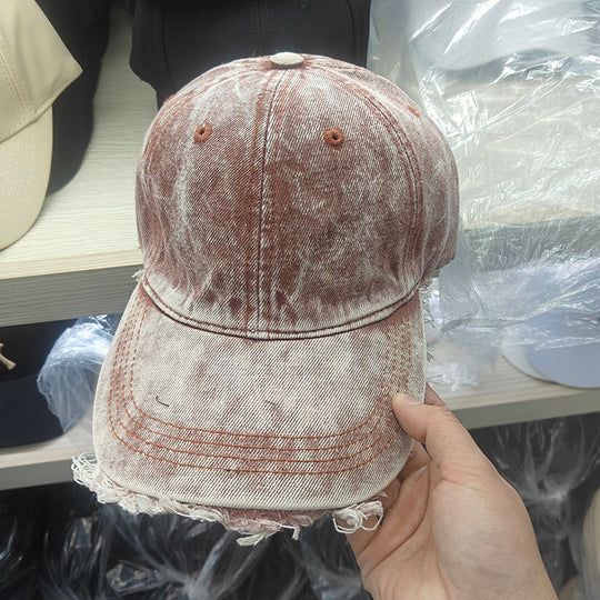 Raw Hem Cotton Baseball Cap