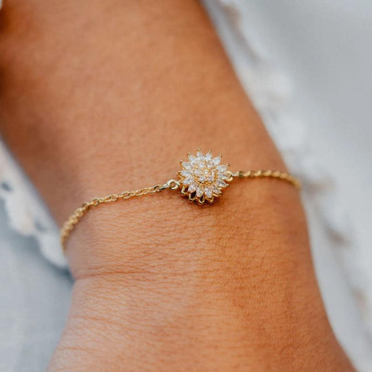 Spinning Sunflower Bracelet for Women – a Calming and Relaxing Accessory