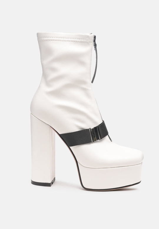 Boomer Chunky High Block Heel Boots-0