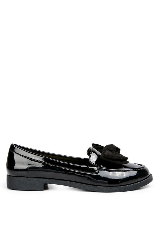 bowberry bow-tie patent loafers