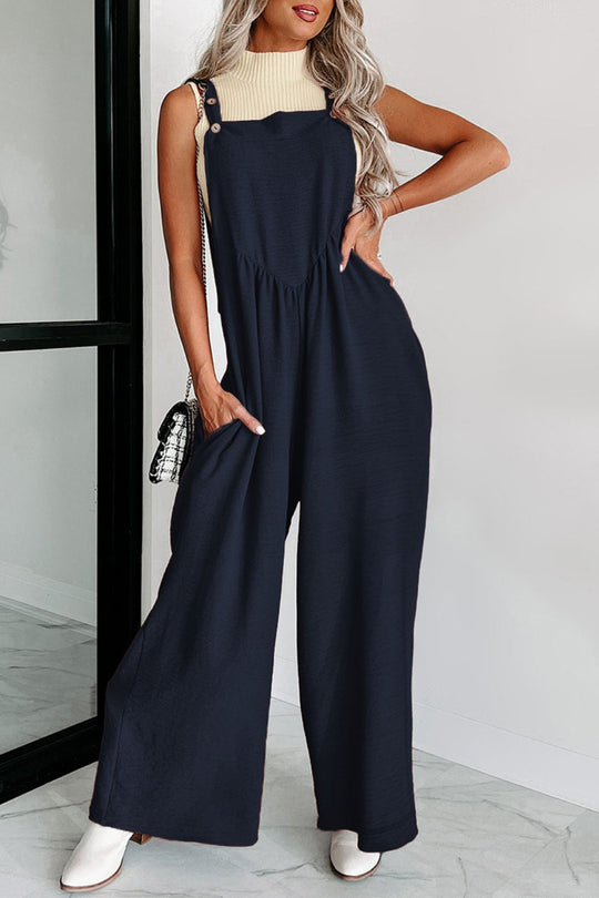 Square Neck Wide Strap Jumpsuit