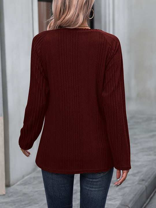 Round Neck Long Sleeve T-Shirt