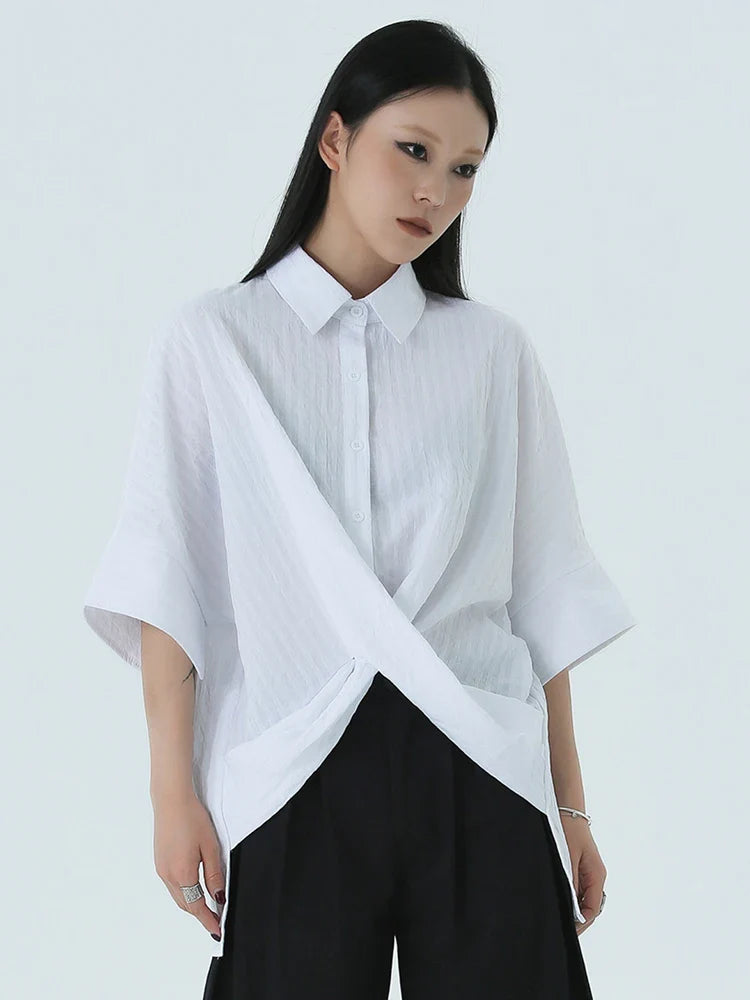 Marga Short Sleeve Blouse - White