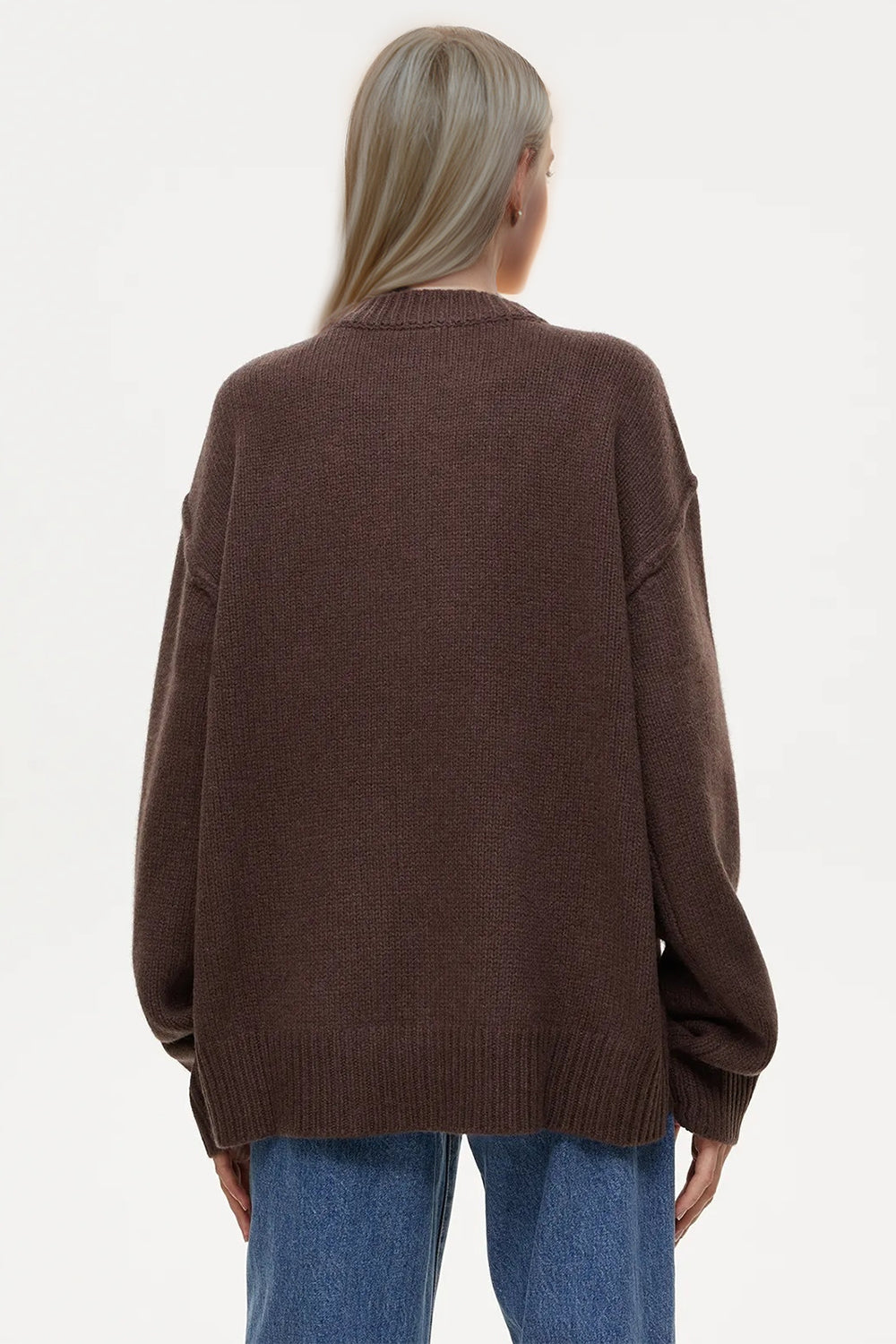 Basic Bae Round Neck Dropped Shoulder Sweater