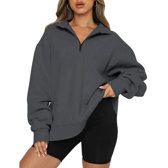 BTFBM Women'S Y2K Quarter Zip Sweatshirt 2024 Oversized Casual Long Sleeve Workout Pullover