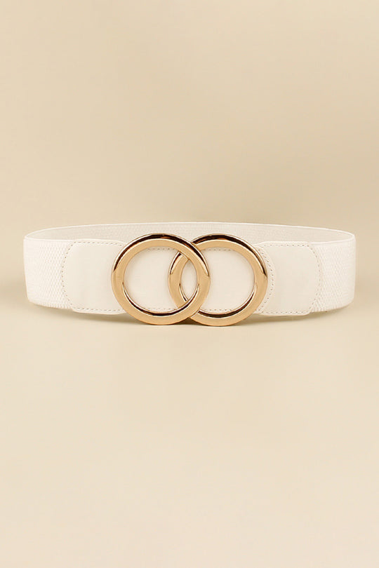 Zinc Alloy Buckle Elastic PU Belt