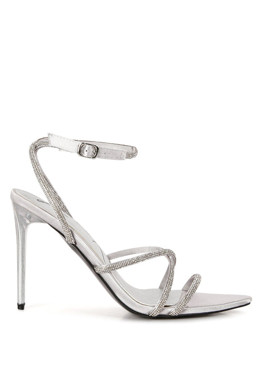 dare me rhinestone embellished stiletto sandals