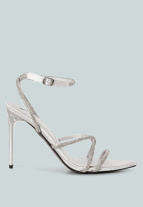 dare me rhinestone embellished stiletto sandals