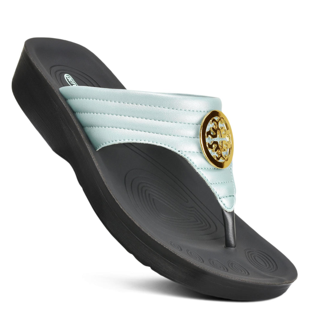 AEROTHOTIC - IDELLE WOMEN’S WALKING SUMMER THONG SANDALS