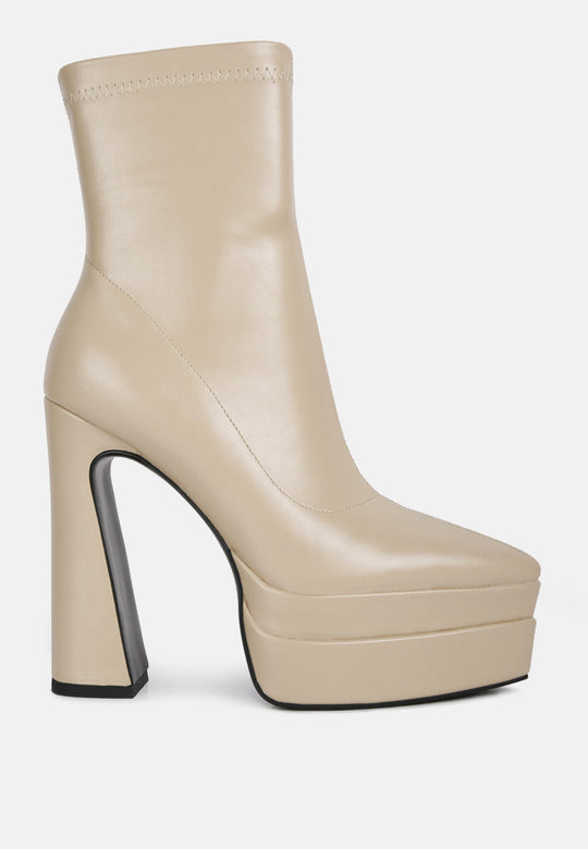 Dextra High Platform Ankle Boots-0