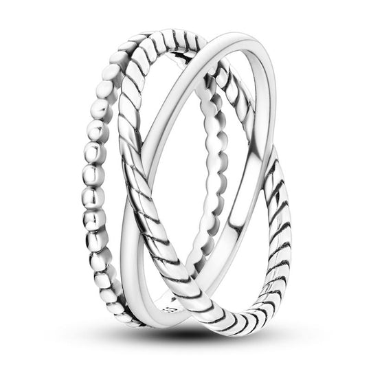 MULA Contemporary Geometric Rings Collection - 925 Silver with Bold Geometric Designs for Women, Perfect for Everyday Wear