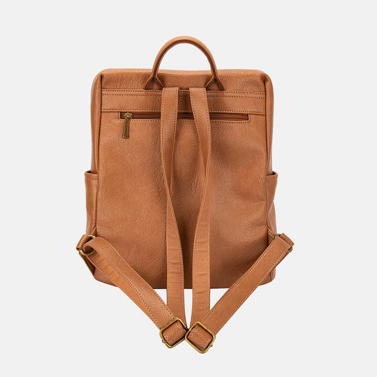 David Jones PU Leather Backpack Bag-2