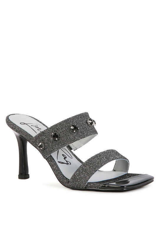 edm queen diamante embellished glitter sandals