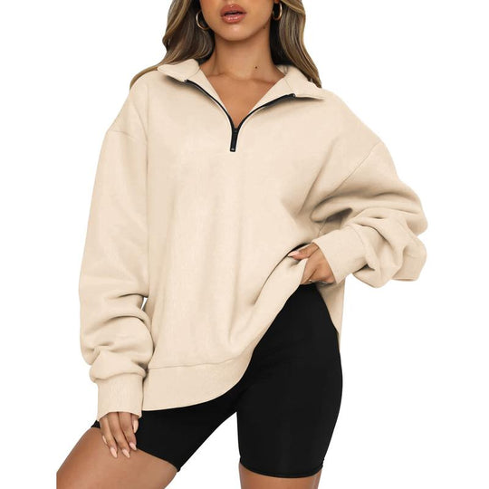 BTFBM Women'S Y2K Quarter Zip Sweatshirt 2024 Oversized Casual Long Sleeve Workout Pullover