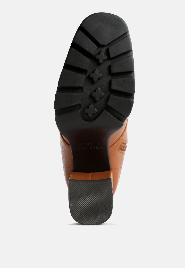 Grahams Faux Leather Lace Up Boots-4