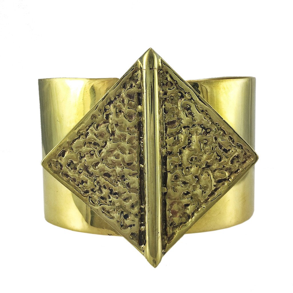 Hammered Bombshell Cuff