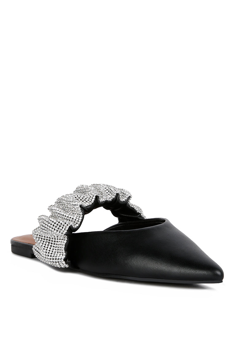 hemessen diamante strap flat mules