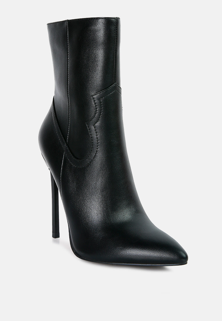 Jenner High Heel Cowboy Ankle Boots-1